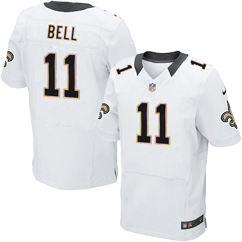 NFL New Orleans Saints #11 Bell White Elite Jersey