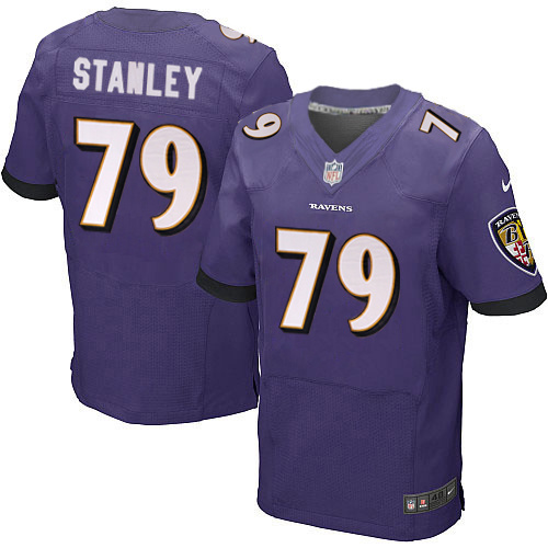 NFL Baltimore Ravens #79 Stanley Purple Elite Jersey