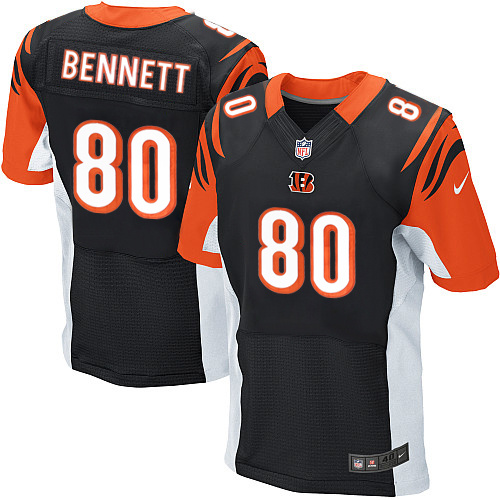 NFL Cincinnati Bengals #80 Bennett Black Elite Jersey