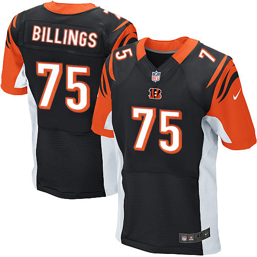 NFL Cincinnati Bengals #75 Billings Black Elite Jersey