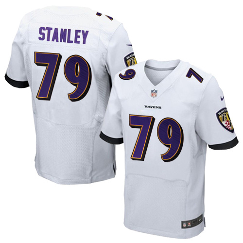 NFL Baltimore Ravens #79 Stanley White Elite Jersey