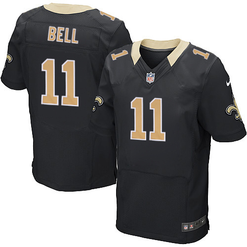 NFL New Orleans Saints #11 Bell Black Elite Jersey