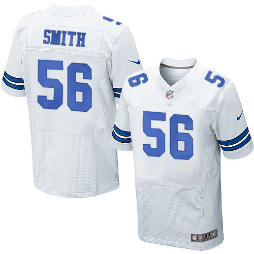 NFL Dallas Cowboys #56 Smith White Elite Jersey