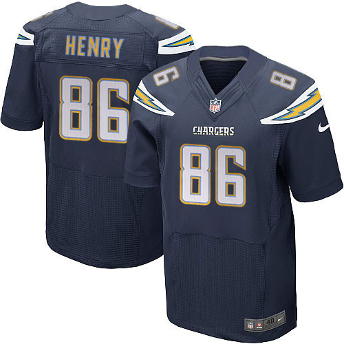 NFL San Diego Chargers #86 Henry D.Blue Elite Jersey