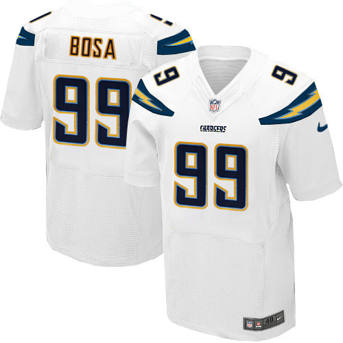 NFL San Diego Chargers #99 Bosa White Elite Jersey