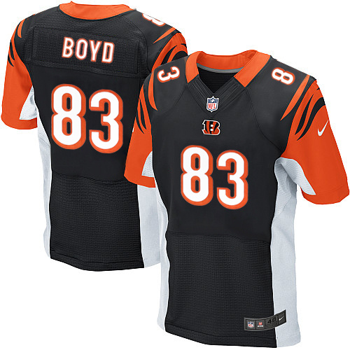 NFL Cincinnati Bengals #83 Boyd Black Elite Jersey