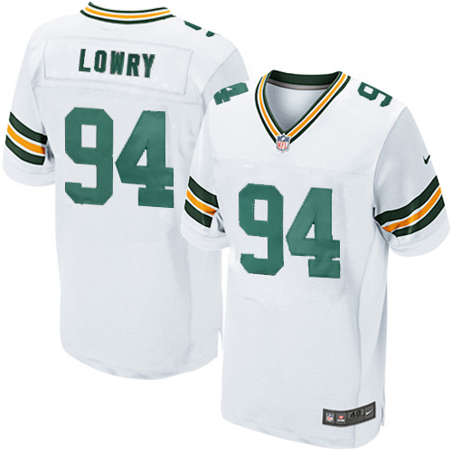 NFL Green Bay Packers #94 Lowry White Elite Jersey