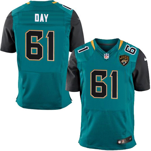 NFL Jacksonville Jaguars #61 Day Green Elite Jersey