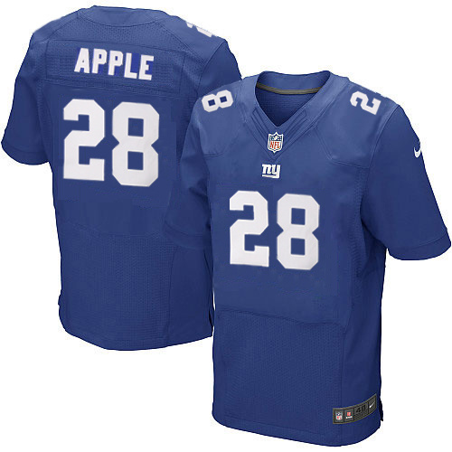 NFL New York Giants #28 Apple Blue Elite Jersey