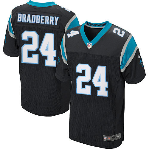 NFL Carolina Panthers #24 Bradberry Black Elite Jersey
