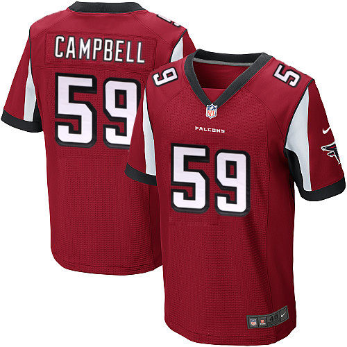 NFL Atlanta Falcons #59 Campbell Red Elite Jersey
