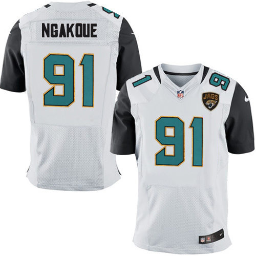 NFL Jacksonville Jaguars #91 Ngakdue White Elite Jersey