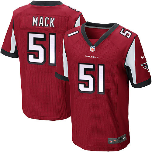 NFL Atlanta Falcons #51 Mack Red Elite Jersey