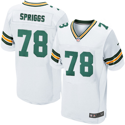 NFL Green Bay Packers #78 Spriggs White Elite Jersey