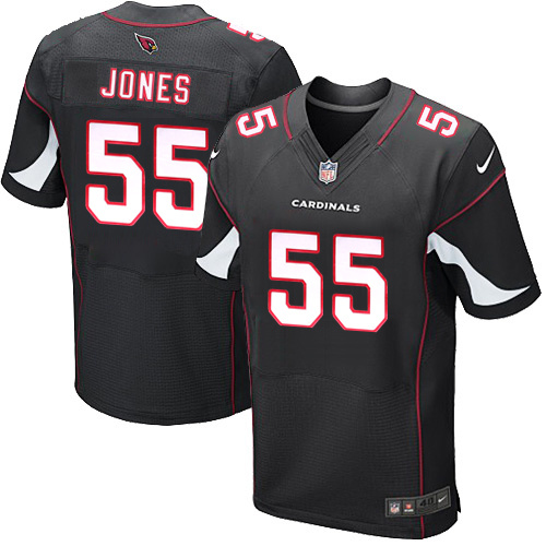 NFL Arizona Cardinals #55 Jones Black Elite Jersey