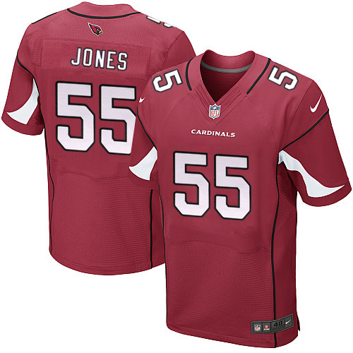 NFL Arizona Cardinals #55 Jones Red Elite Jersey
