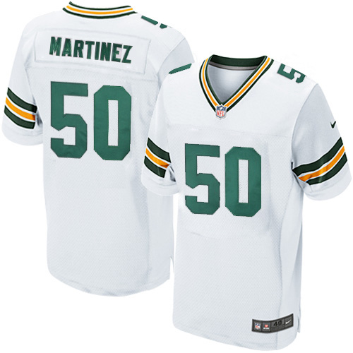 NFL Green Bay Packers #50 Martinez White Elite Jersey