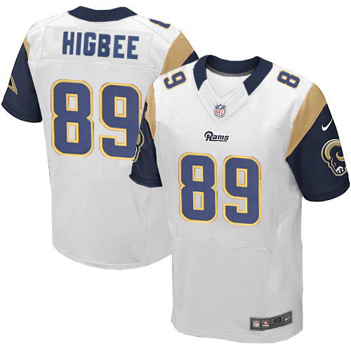 NFL Los Angeles Rams #89 Higbee White Elite Jersey