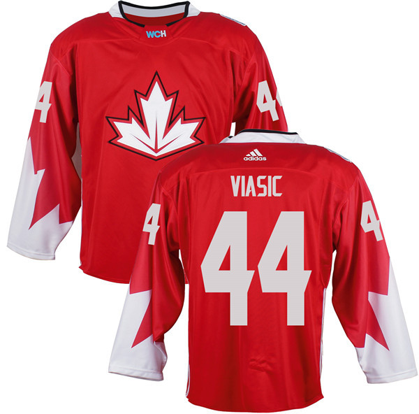 Mens Team Canada #44 Marc-Edouard Vlasic 2016 World Cup of Hockey Olympics Game Red Jersey