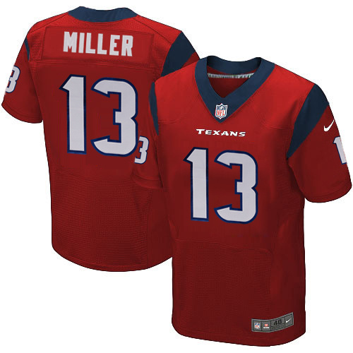 NFL Houston Texans #13 Miller Red Elite Jersey