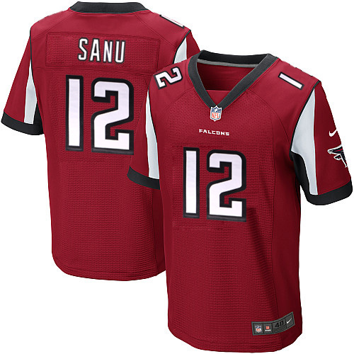 NFL Atlanta Falcons #12 Sanu Red Elite Jersey