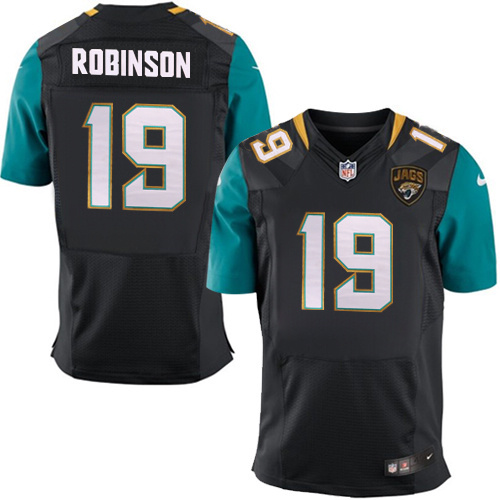 NFL Jacksonville Jaguars #19 Robinson Black Elite Jersey