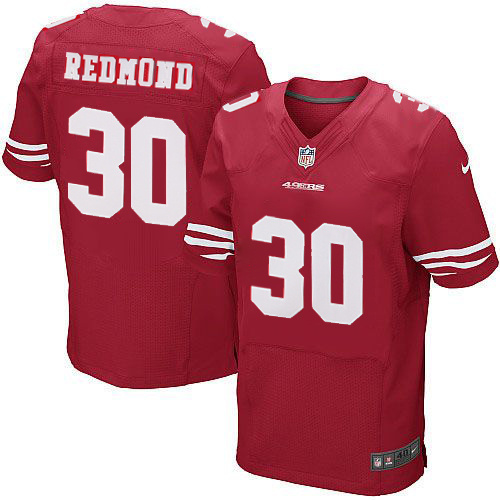 NFL San Francisco 49ers #30 Redmond Red Elite Jersey