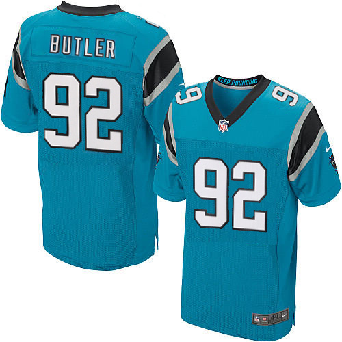 NFL Carolina Panthers #92 Butler Blue Elite Jersey