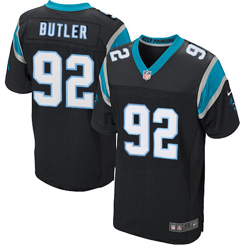 NFL Carolina Panthers #92 Butler Black Elite Jersey