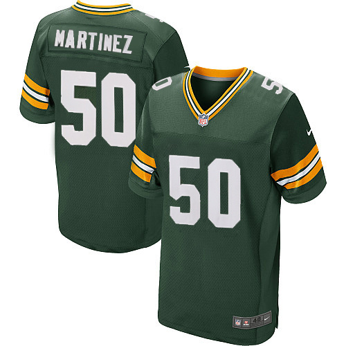 NFL Green Bay Packers #50 Martinez Green Elite Jersey