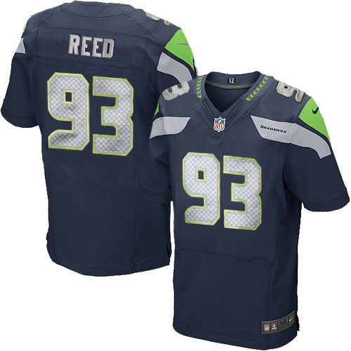 NFL Seattle Seahawks #91 Reed Blue Elite Jersey