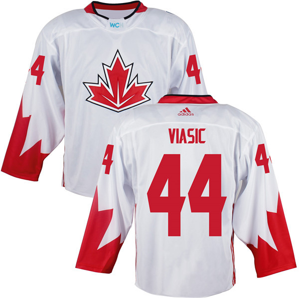 Mens Team Canada #44 Marc-Edouard Vlasic 2016 World Cup of Hockey Olympics Game White Jersey