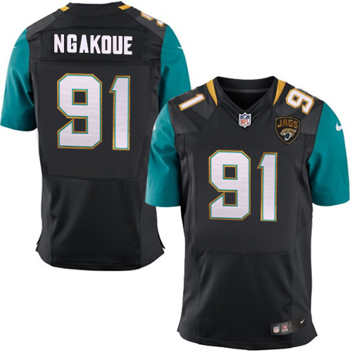 NFL Jacksonville Jaguars #91 Ngakdue Black Elite Jersey