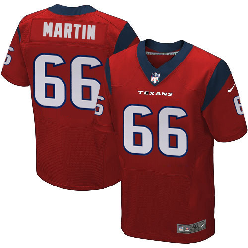 NFL Houston Texans #66 Marntin Red Elite Jersey