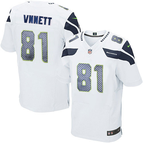 NFL Seattle Seahawks #81 Vannett White Elite Jersey