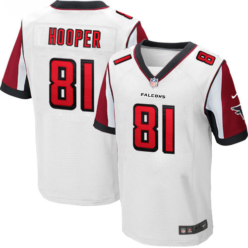 NFL Atlanta Falcons #81 Hooper White Elite Jersey
