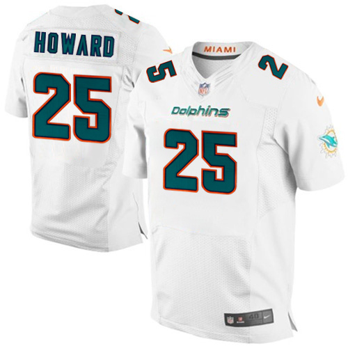 NFL Miami Dolphins #25 Howard White Elite Jersey