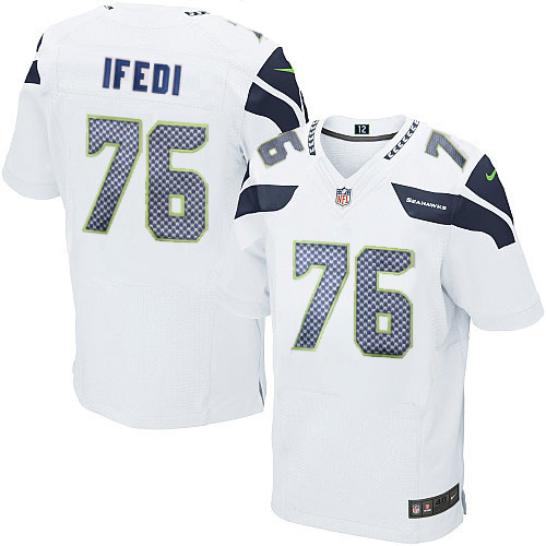 NFL Seattle Seahawks #76 Ifedi White Elite Jersey