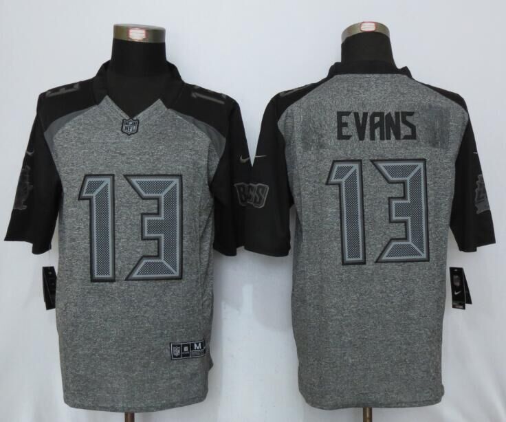 New Nike Tampa Bay Buccaneers 13 Evans Gray Mens Stitched Gridiron Gray Limited Jersey  