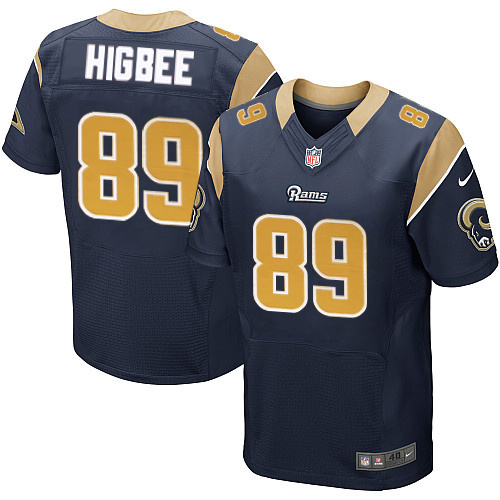 NFL Los Angeles Rams #89 Higbee Blue Elite Jersey