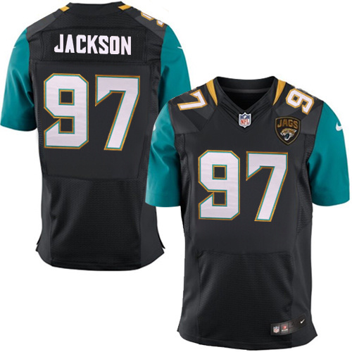 NFL Jacksonville Jaguars #97 Jackson Black Elite Jersey