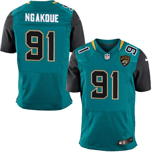 NFL Jacksonville Jaguars #91 Ngakdue Green Elite Jersey