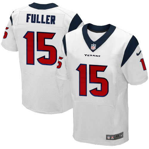 NFL Houston Texans #15 Fuller White Elite Jersey