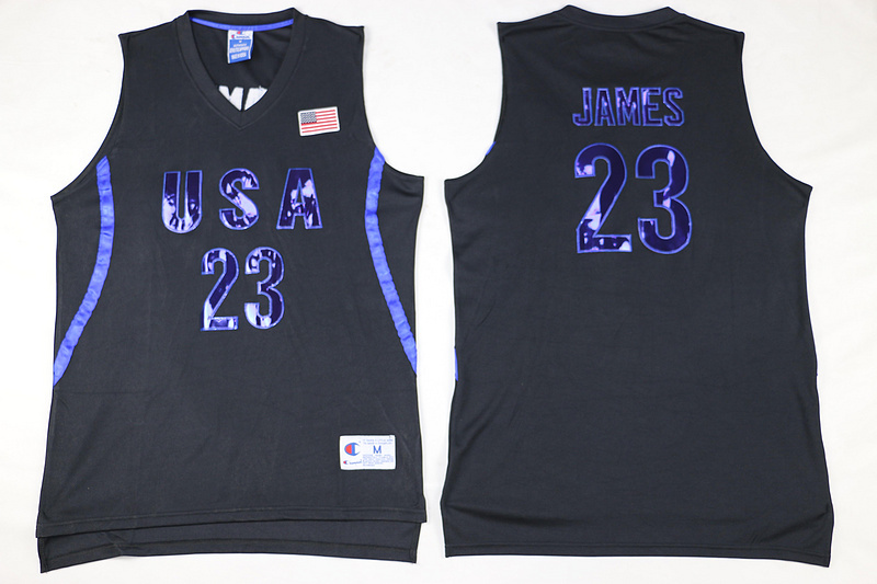 NBA USA #23 James Black Jersey