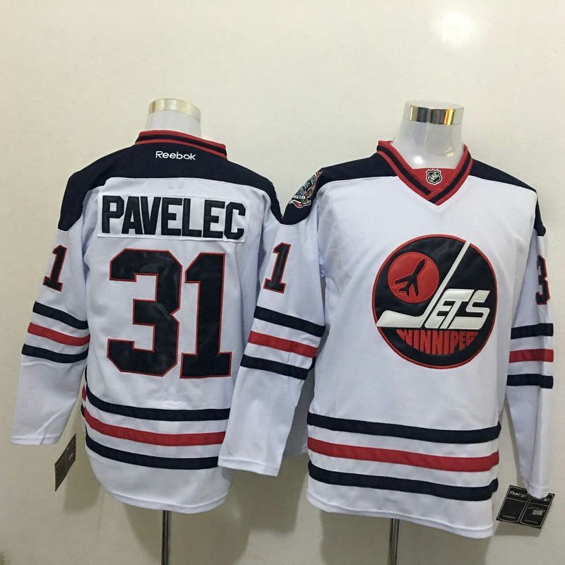 NHL Winnipeg Jets #31 Pavelec White Jersey