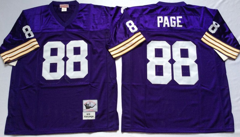 NFL Minnesota Vikings #80 Carter Purple Throwback Jersey