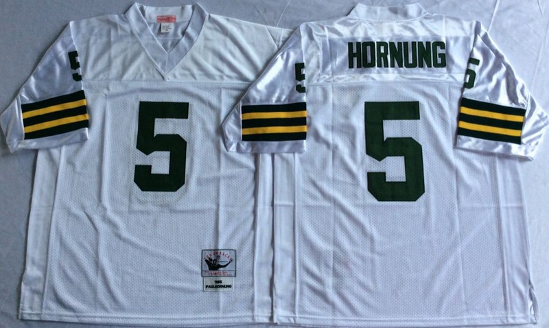 NFL Green Bay Packers #5 Hornung White Jersey