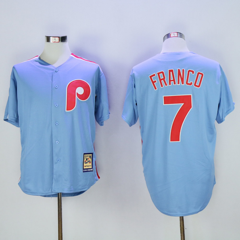 MLB Philadelphia Phillies #7 Franco Blue Jersey