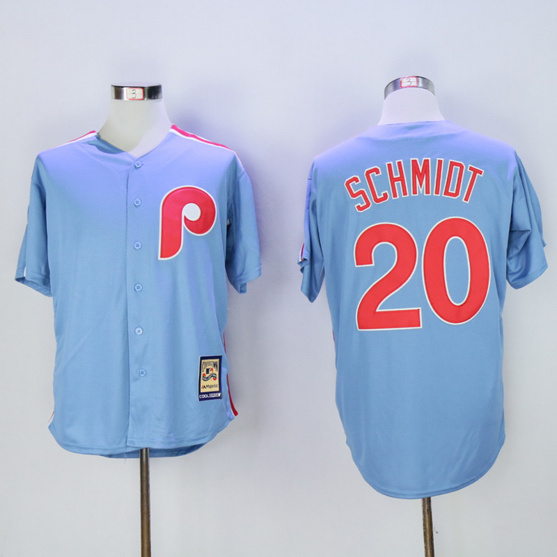 MLB Philadelphia Phillies #20 Schmidt Blue Jersey
