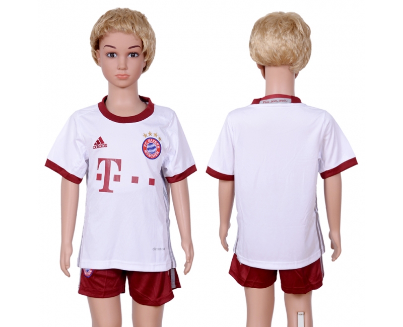 2016 Soccer Club Bayern Munich Away Kids Jersey